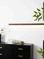 Linear Wood and LED Wall Sconce Minimalist Design