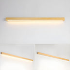 Linear Wood and LED Wall Sconce Minimalist Design