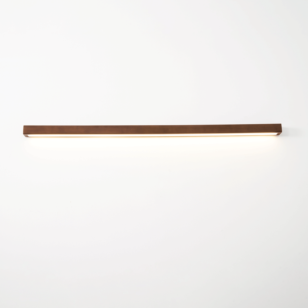 Linear Wood and LED Wall Sconce Minimalist Design