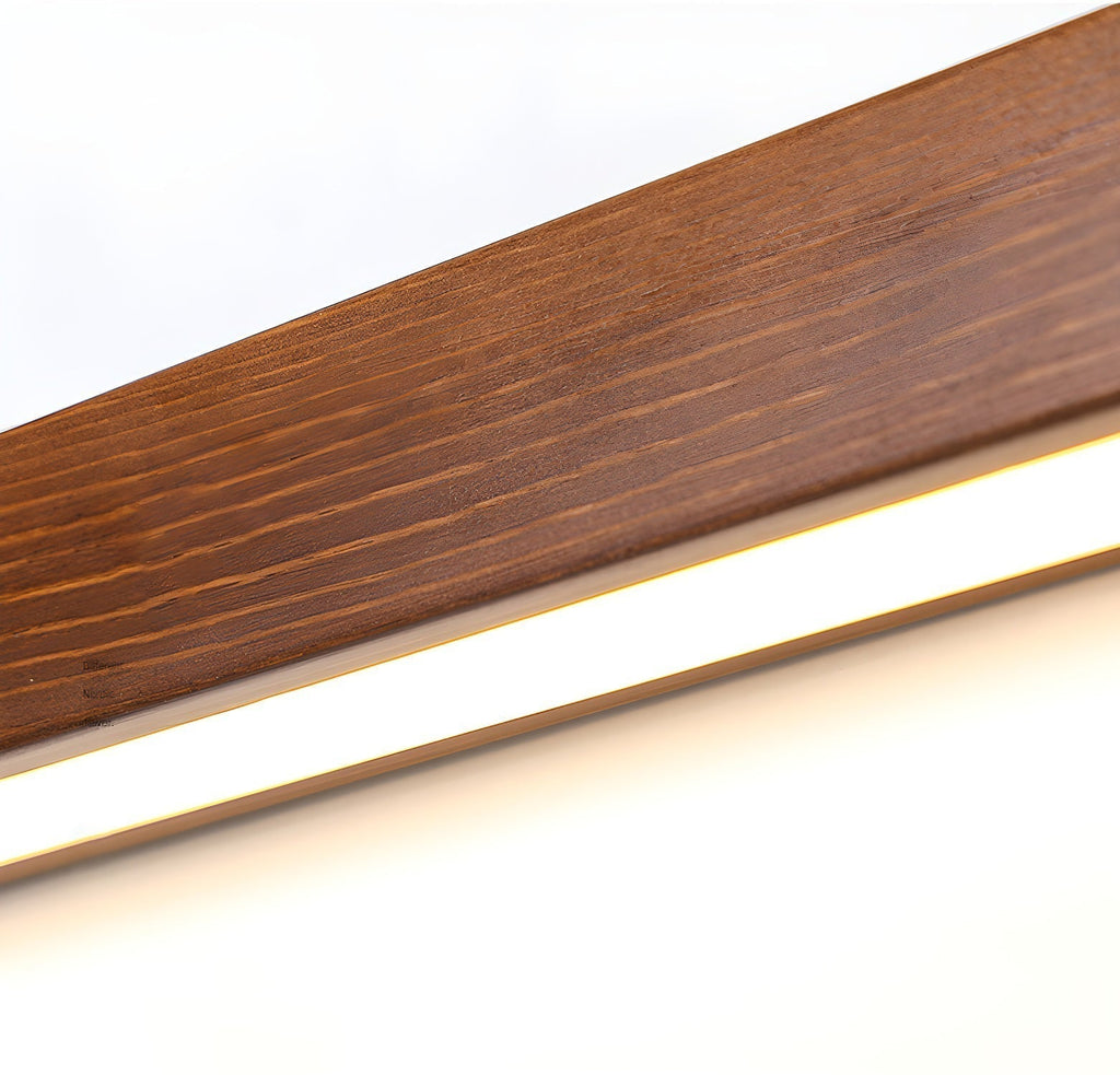 Linear Wood and LED Wall Sconce Minimalist Design