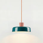 Arlo Retro Peacock Blue Iron Pendant Light
