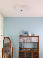 Art Deco Vintage Round Glass Ceiling Light 1-Light