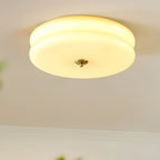 Art Deco Vintage Round Glass Ceiling Light 1-Light