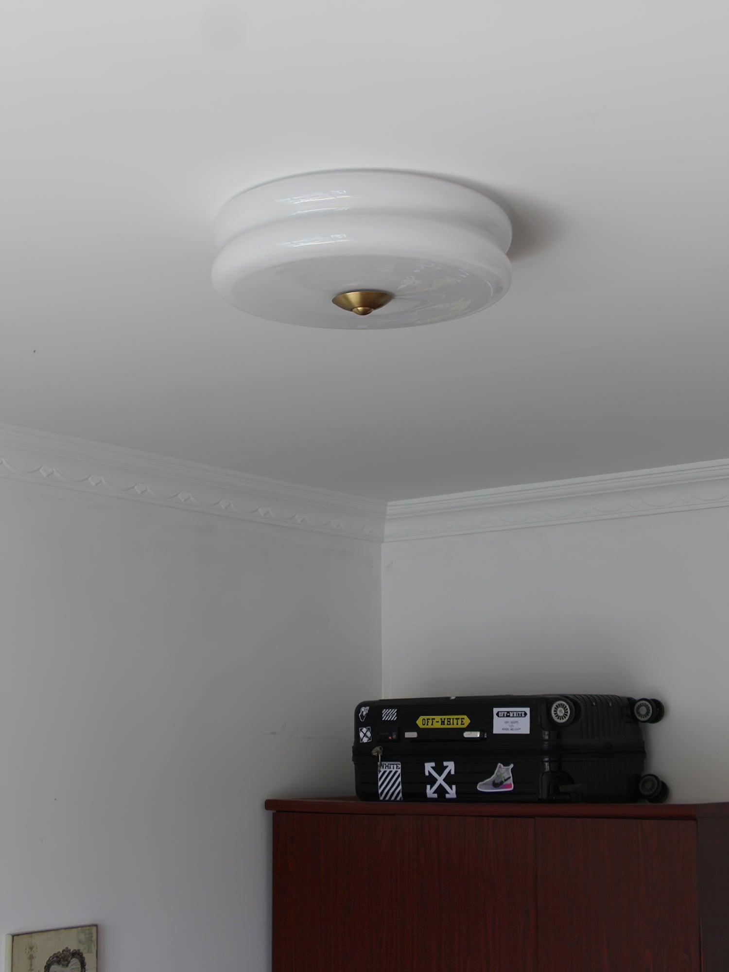 Art Deco Vintage Glass Ceiling Light