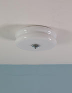 Art Deco Vintage Round Glass Ceiling Light 1-Light