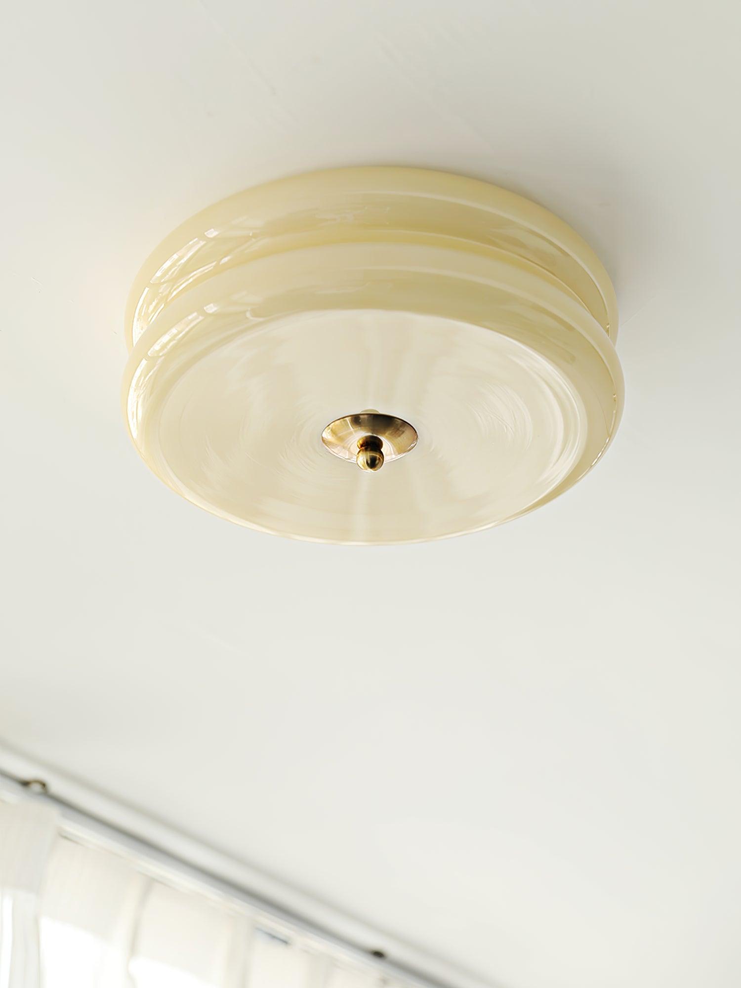 Art Deco Vintage Glass Ceiling Light