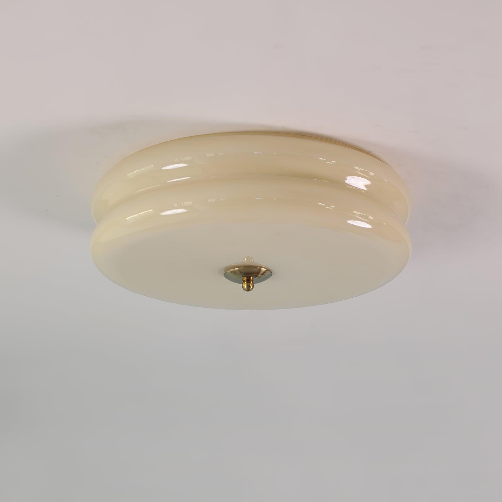 Art Deco Vintage Glass Ceiling Light