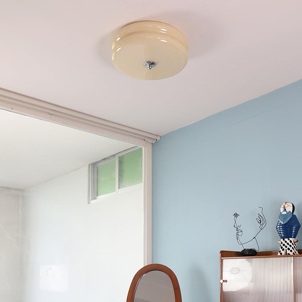 Art Deco Vintage Glass Ceiling Light