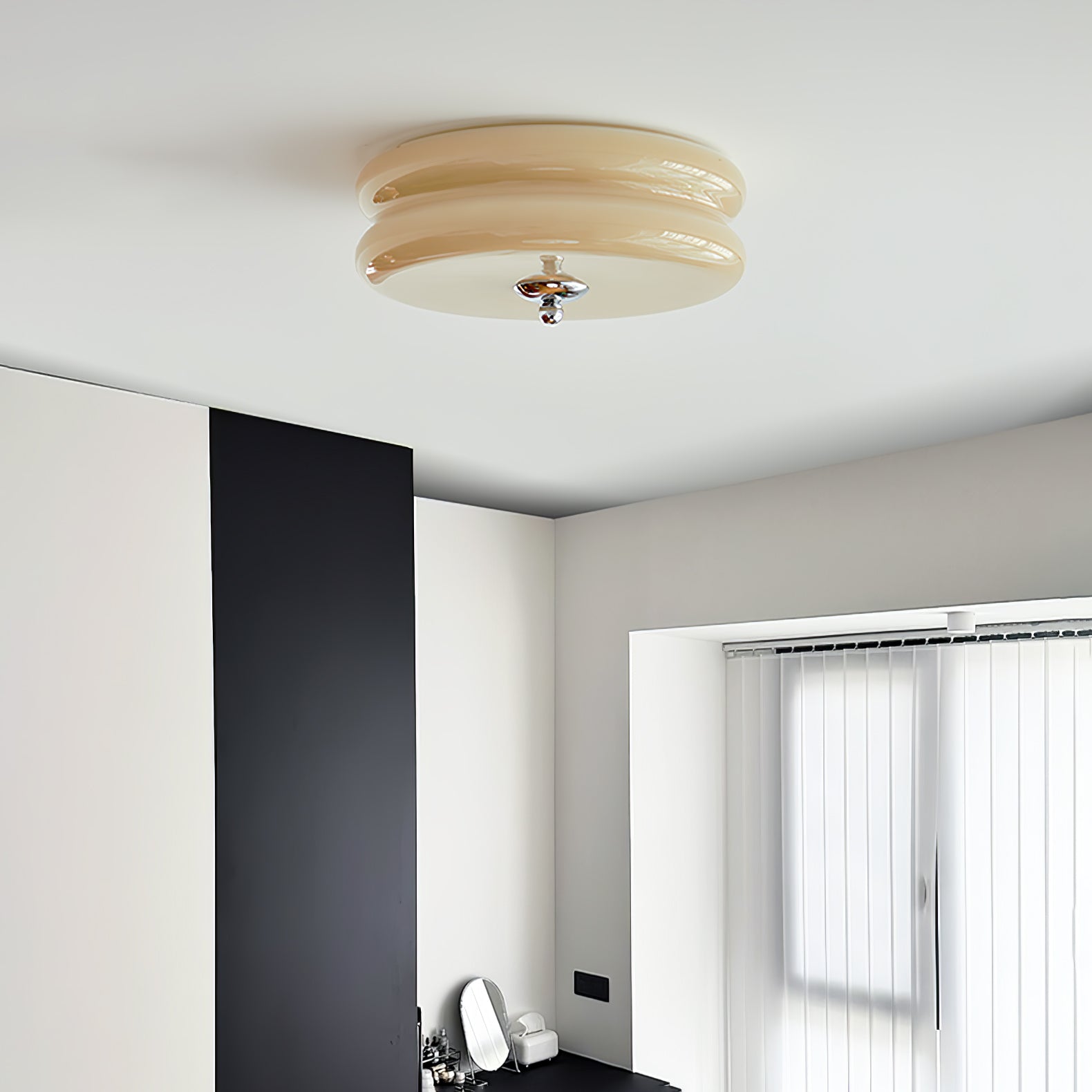 Art Deco Vintage Glass Ceiling Light
