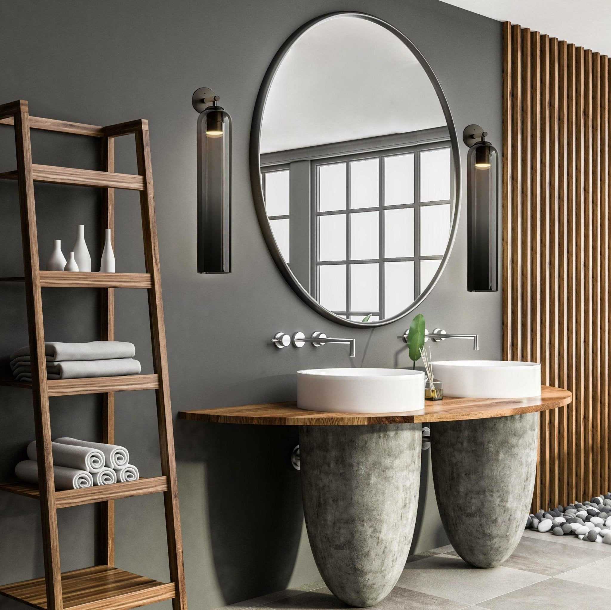 June Glass Indoor Wall Lamp Cylindrical
