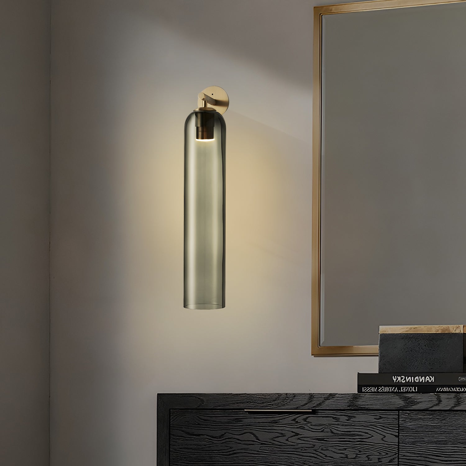 June Glass Indoor Wall Lamp Cylindrical