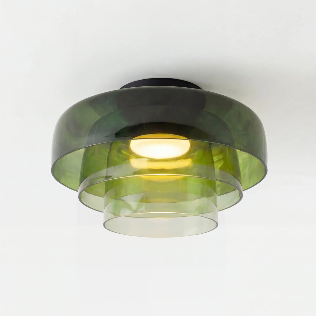 Asbille Multi-Layer Disc Glass Ceiling Light