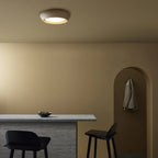 Astoria Minimalist Cement Flush Mount Ceiling Light