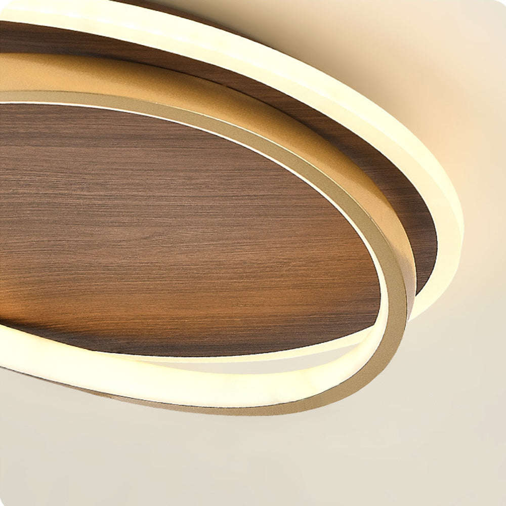 Arisha Modern Round Dimmable Ceiling Light Gold Metal Bedroom