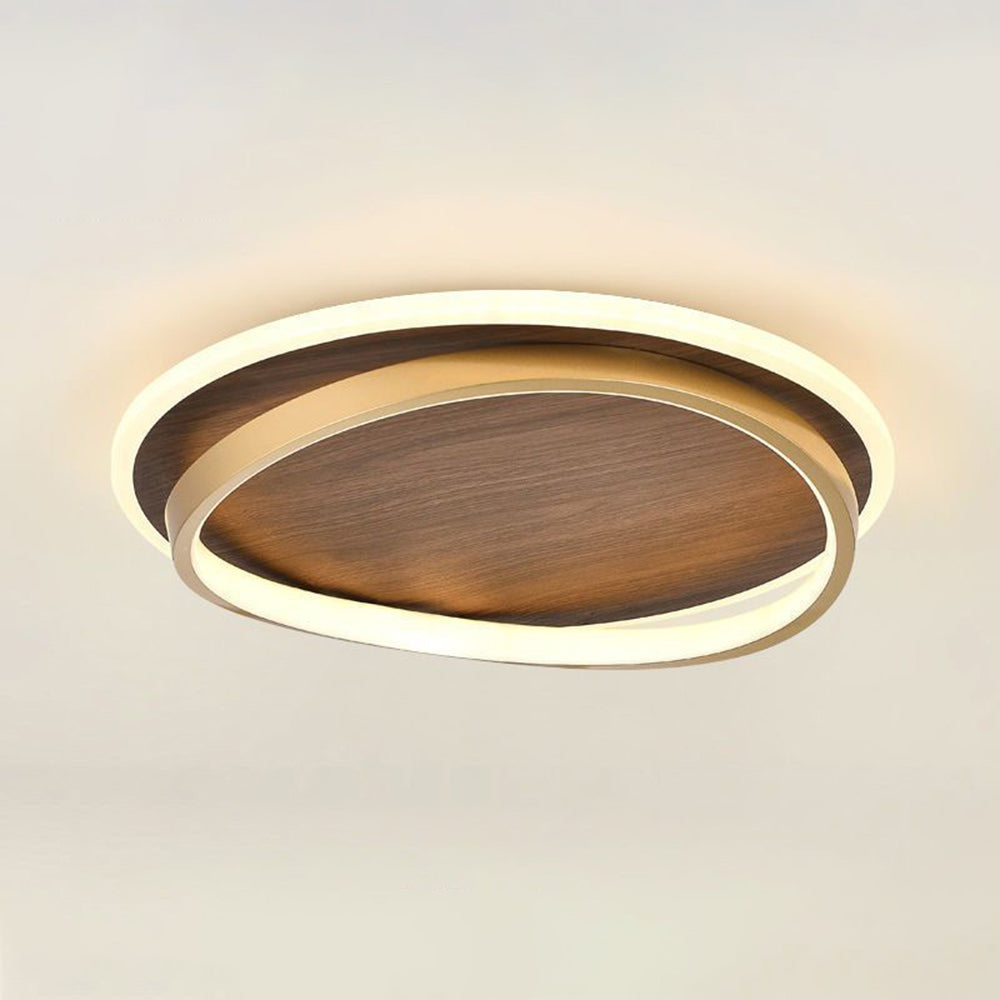 Arisha Modern Round Dimmable Ceiling Light Gold Metal Bedroom