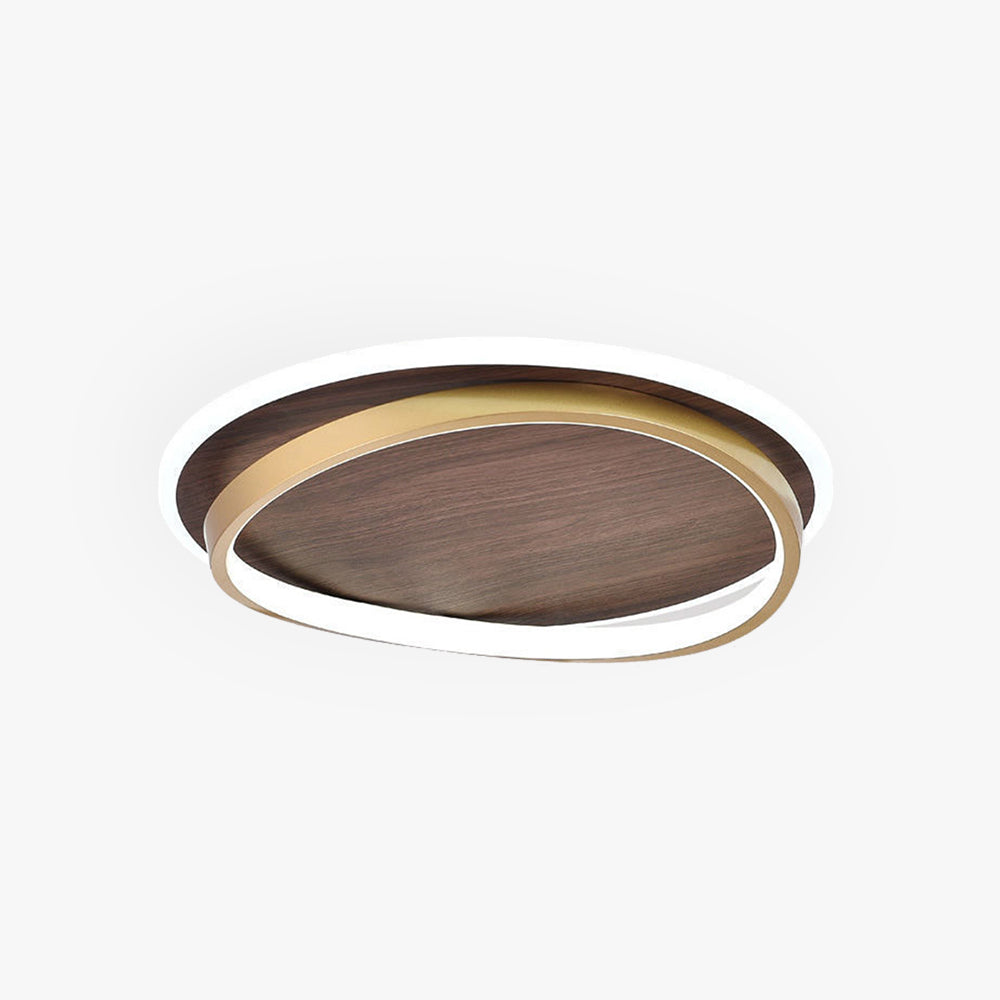 Arisha Modern Round Dimmable Ceiling Light Gold Metal Bedroom