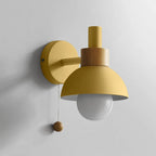 Valentina Modern LED Wall Lamp Metal Glass Bedroom White/Yellow/Pink/Green