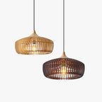 Japanese Nordic Domi Wooden Pendant Light for Bedroom/Living Room