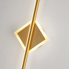 Vesso Modern Round/Square Wall Sconce Black/Gold. Bathroom