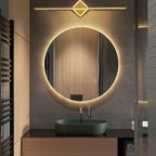 Vesso Modern Round/Square Wall Sconce Black/Gold. Bathroom