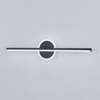 Vesso Modern Round/Square Wall Sconce Black/Gold. Bathroom