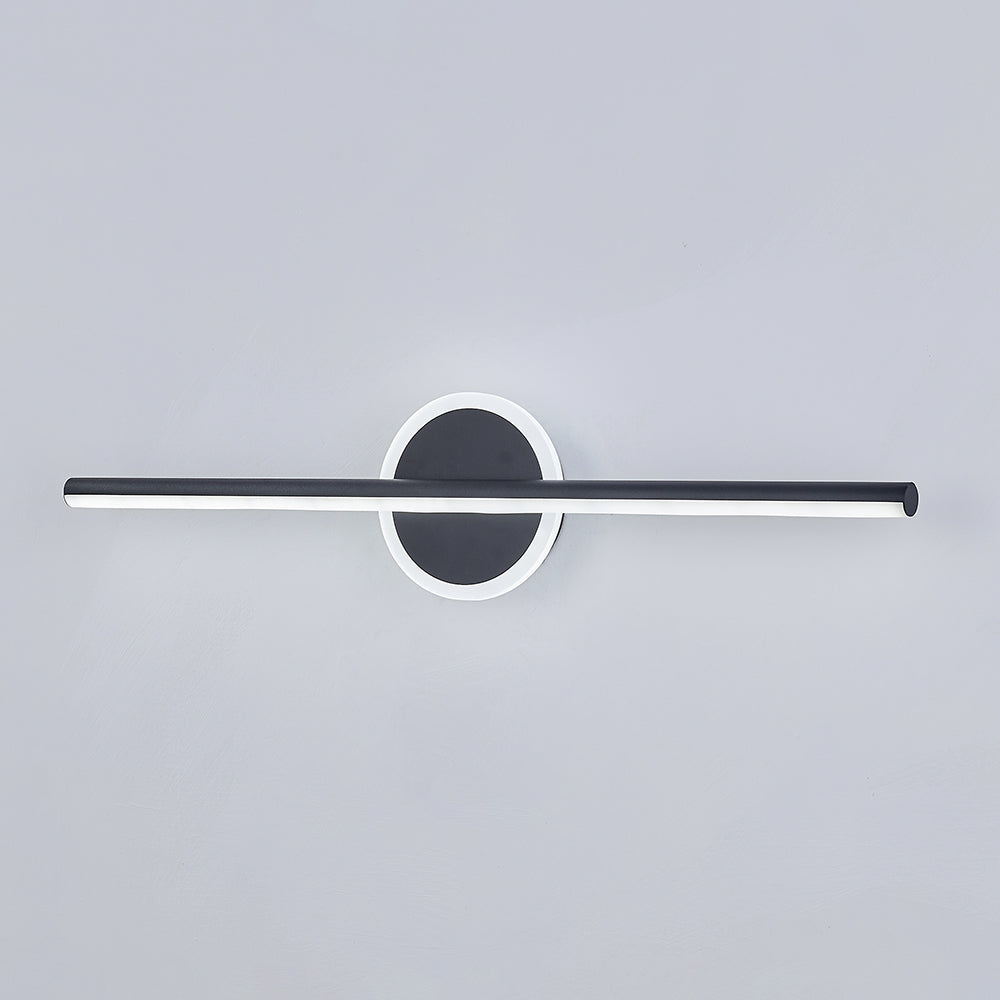 Vesso Modern Round/Square Wall Sconce Black/Gold. Bathroom