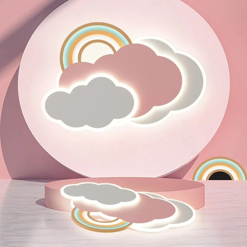 Arisha Modern Design LED Ceiling Light Cloud Metal Acrylic Children's Room Bedroom Living Room