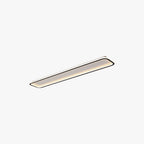 Arisha Modern LED Rectangular Ceiling Light Living Room/Bedroom Black Metal & Silicone
