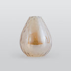 Arisha Vintage LED Suspension Amber Glass Wood Bedroom