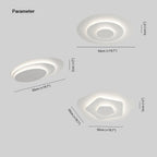 Arisha Modern Round LED Ceiling Light White Living Room/Bedroom D50CM
