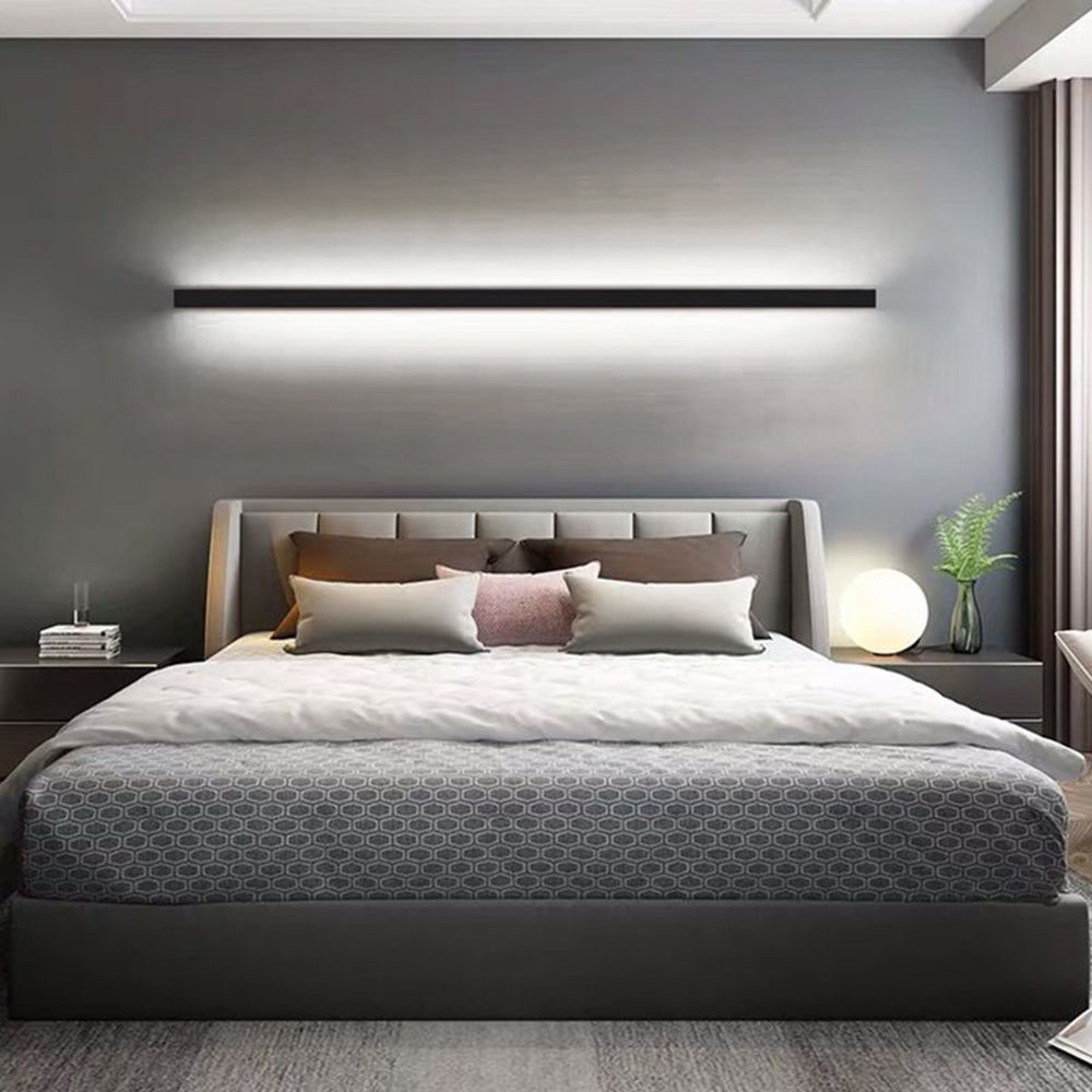 Arisha Minimalistic Linear LED Wall Light Gold/Black/White Bedroom