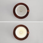 Teyo Modern Ceramic Coffee Cup Ceiling Light Blue/Pink/Yellow