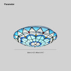 Quana Modern Hemicycle Ceiling Light. Glass. Colored. Living Room