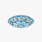 Quana Modern Hemicycle Ceiling Light. Glass. Colored. Living Room