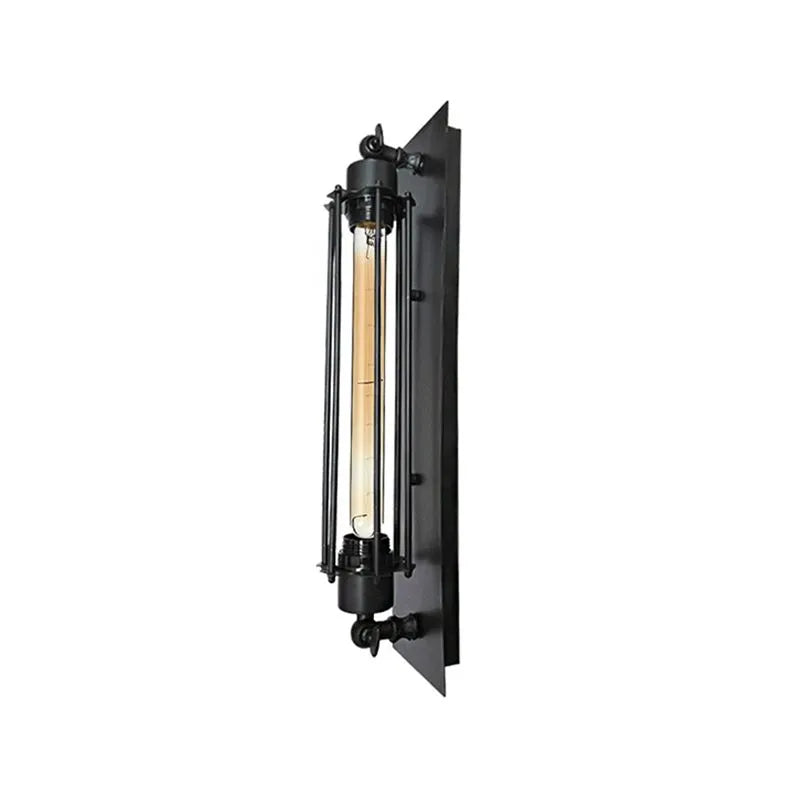 Tronel Vintage Cylinder Metal Wall Lamp, Black/Red/Silver/Gold