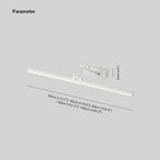 Volo Adjustable Simple Linear Wall Sconce Black/White. Bedroom