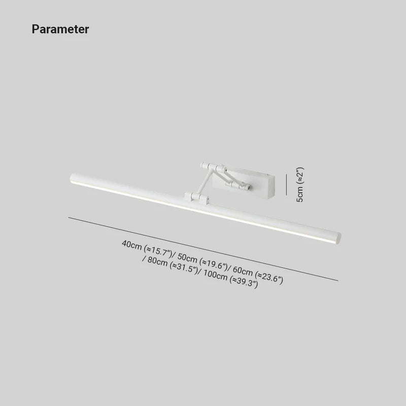 Volo Adjustable Simple Linear Wall Sconce Black/White. Bedroom