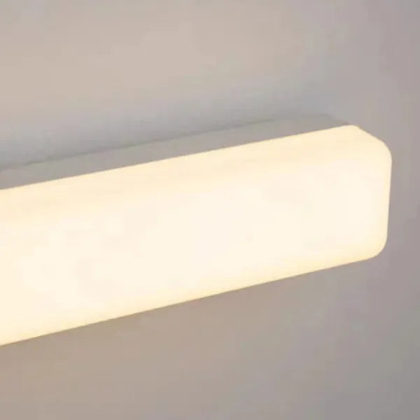 Arisha Simple White Bar Mirror Front Vanity Wall Lamp
