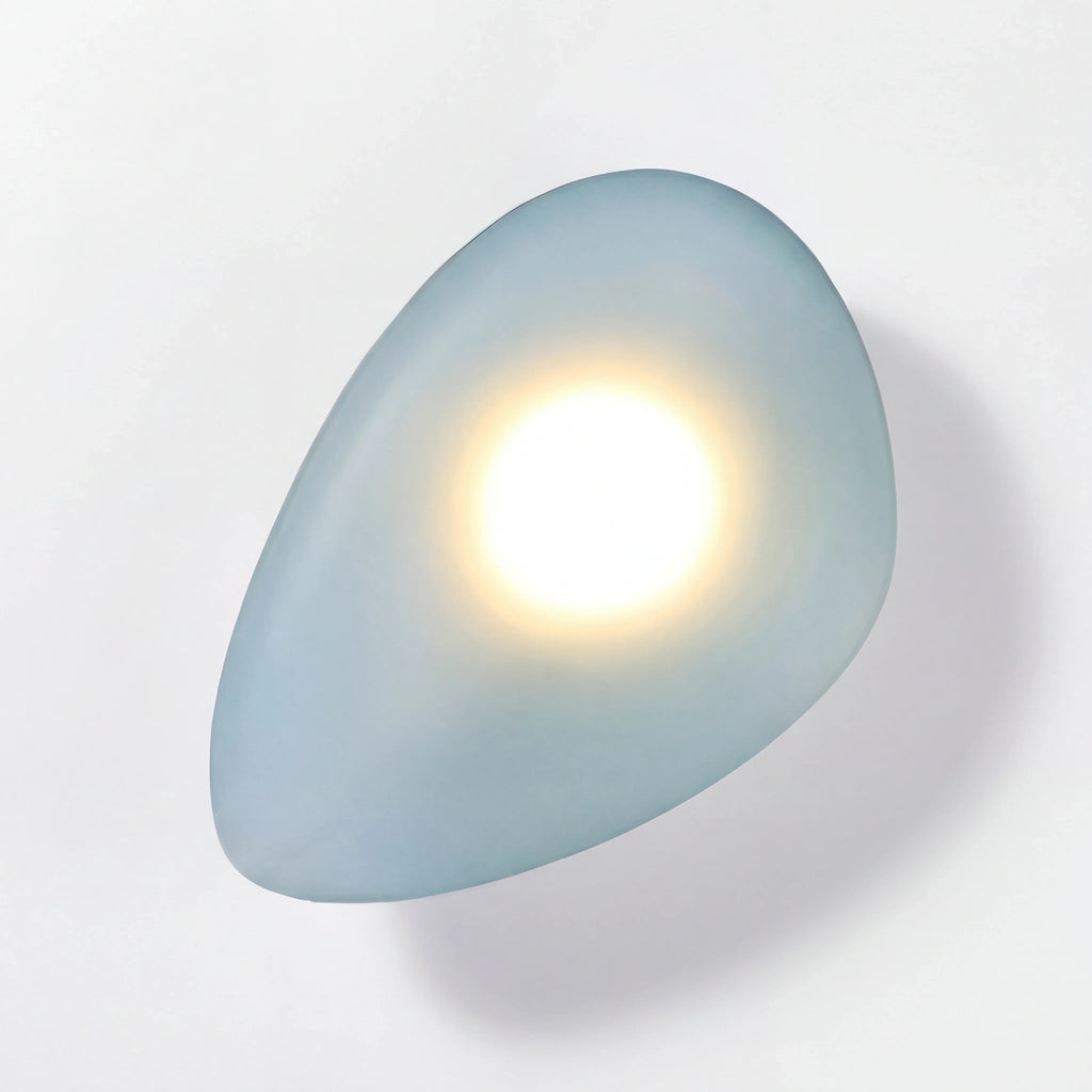 Baldur Colored Pebble Glass Wall Lamp