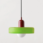 Bauhaus Colored Glass Pendant Light