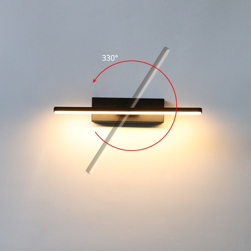 Struve Modern Linear Wall Sconce Black/White. Living Room