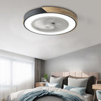 Modern Wood LED Ceiling Light with Fan 1-Light