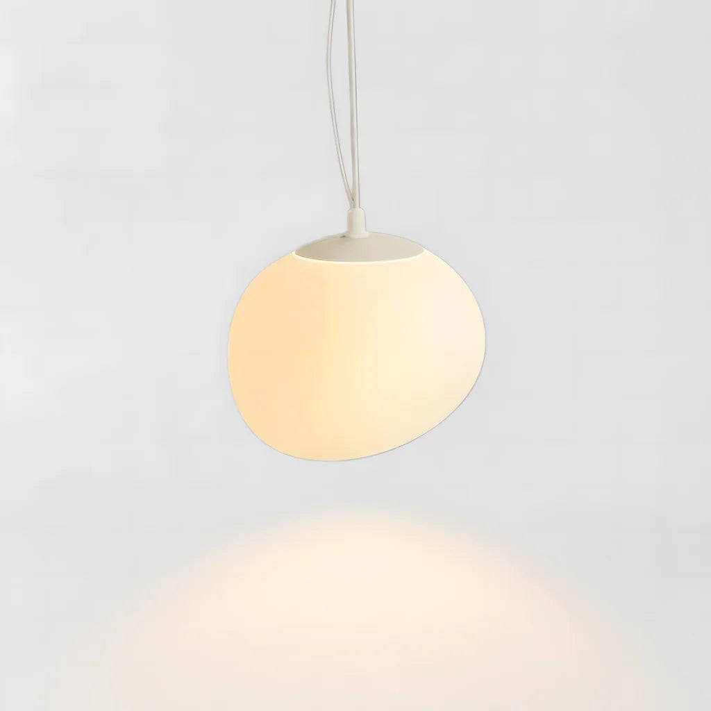 Boden White Pebble Pendant Light
