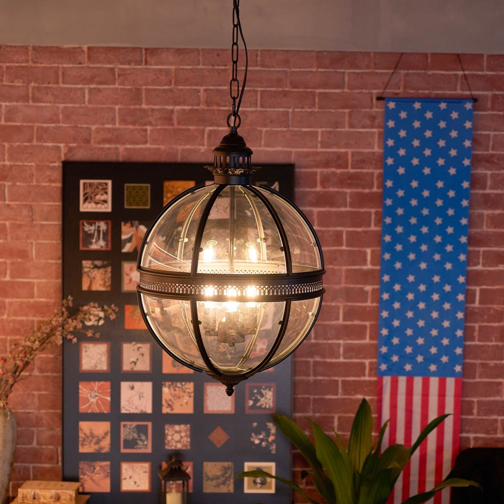 Edward Retro Pendant Light Glass