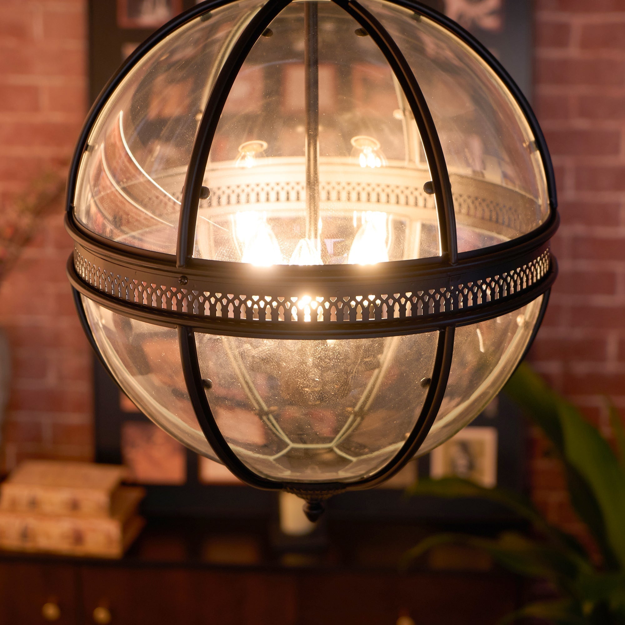Edward Retro Pendant Light Glass