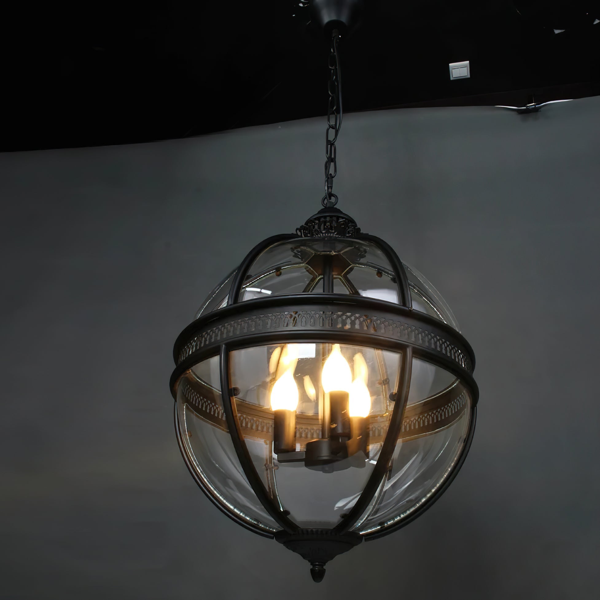 Edward Retro Pendant Light Glass