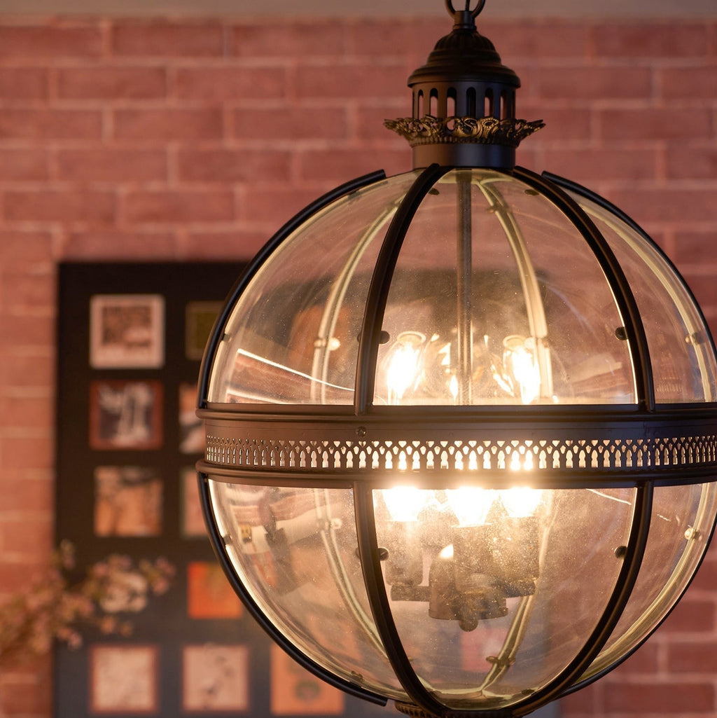 Edward Retro Pendant Light Glass