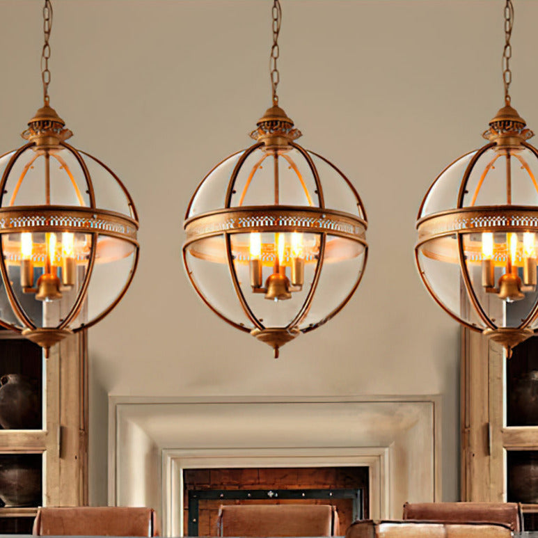 Edward Retro Pendant Light Glass