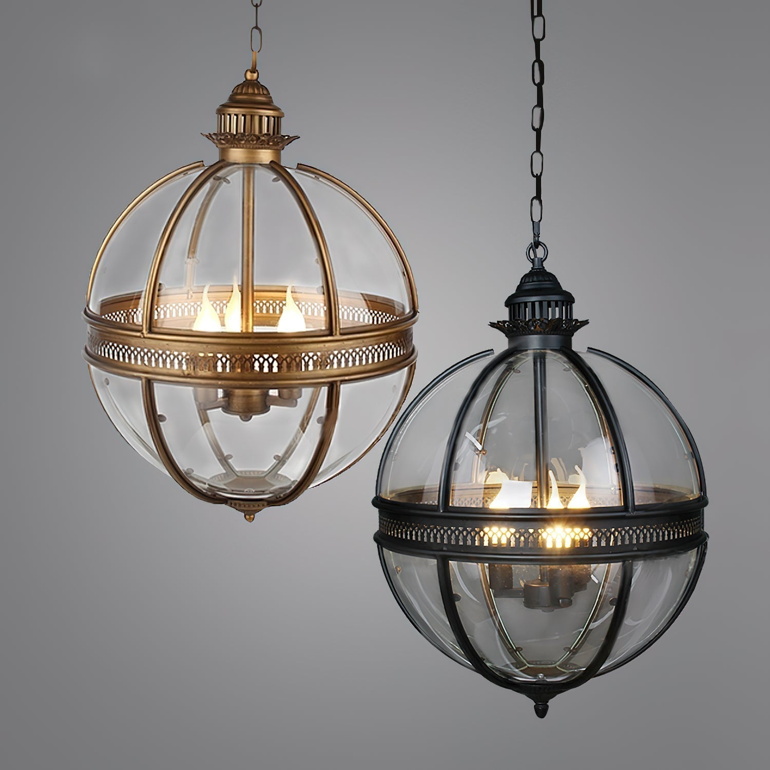 Edward Retro Glass Pendant