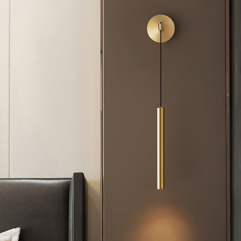 Cecilia Indoor Wall Sconce in Brass Lines